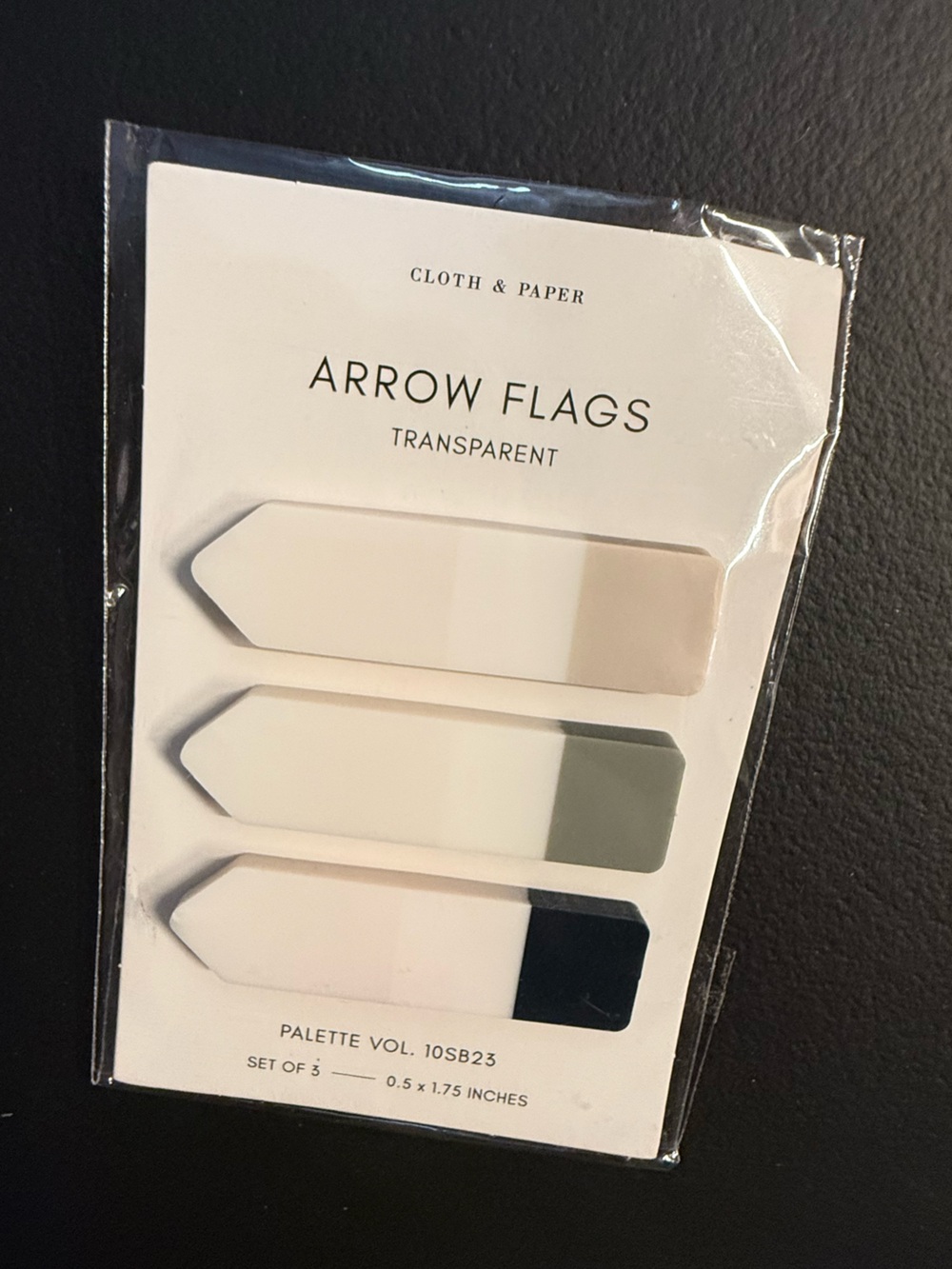 Cloth & Paper Transparent Arrow Flags - Neutral Trio